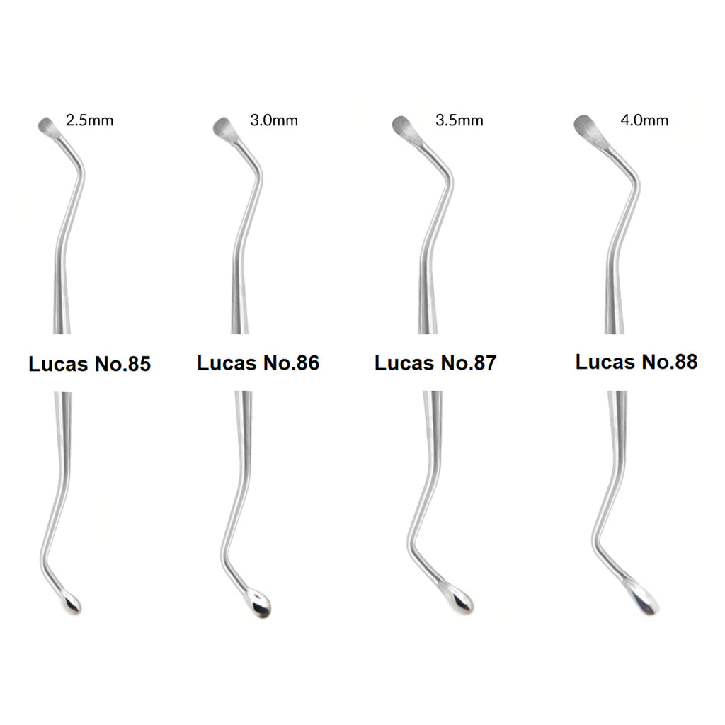 Currette Per Laboratorio Dentale Curette Osso Lucas #85 In Acciaio Inox - Per Laboratorio Dentistico E Odontoiatria | Strumento Chirurgico Strumento Tedesco Dentale - Foto 4