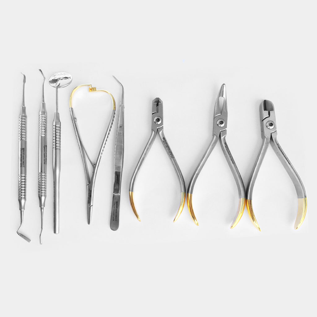 thumbnail image 2 of DDP 18-Piece Basic Orthodontics Dental Instruments Set – Stainless Steel, Composite Kit DN-2123 2 of 3