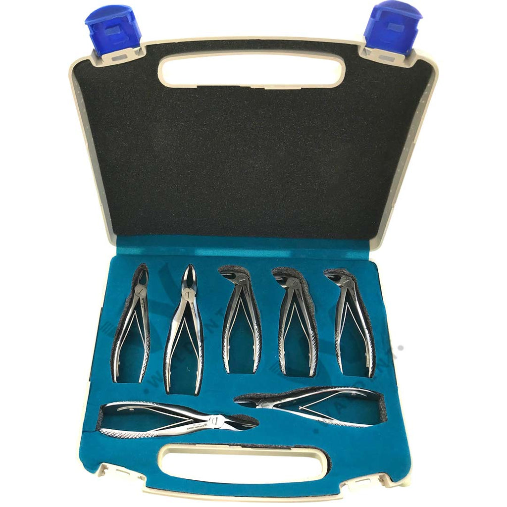 Pedo Waldent Pedo Extraction Forceps Kit Set of 7 (K1/2) – Waldent.com