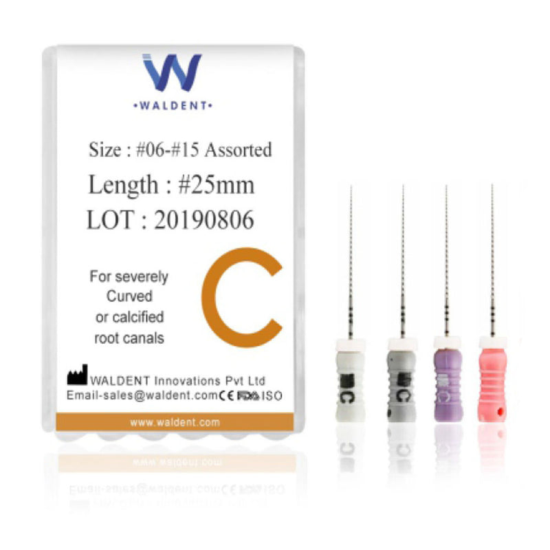 Waldent C Files 25mm ( Pack of 4 )