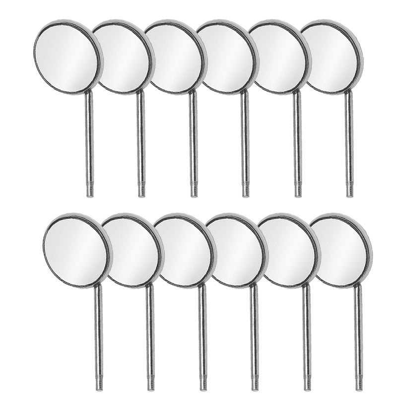 Waldent Mouth Mirror Tops Front Surface Rhodium Coated No.4 (Pack of 12) (K13/8)