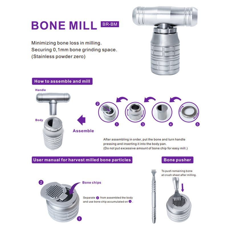 Waldent Stainless Steel Bone Mill