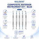 Waldent Composite Anterior Instrument Kit - Blue - Set of 5 (K14/5) - Image 3