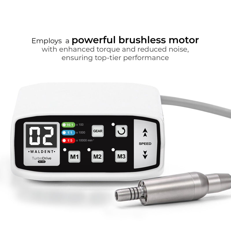 Waldent TurboDrive Brushless LED Electric Motor With 1:5 Increasing Handpiece (W-146)