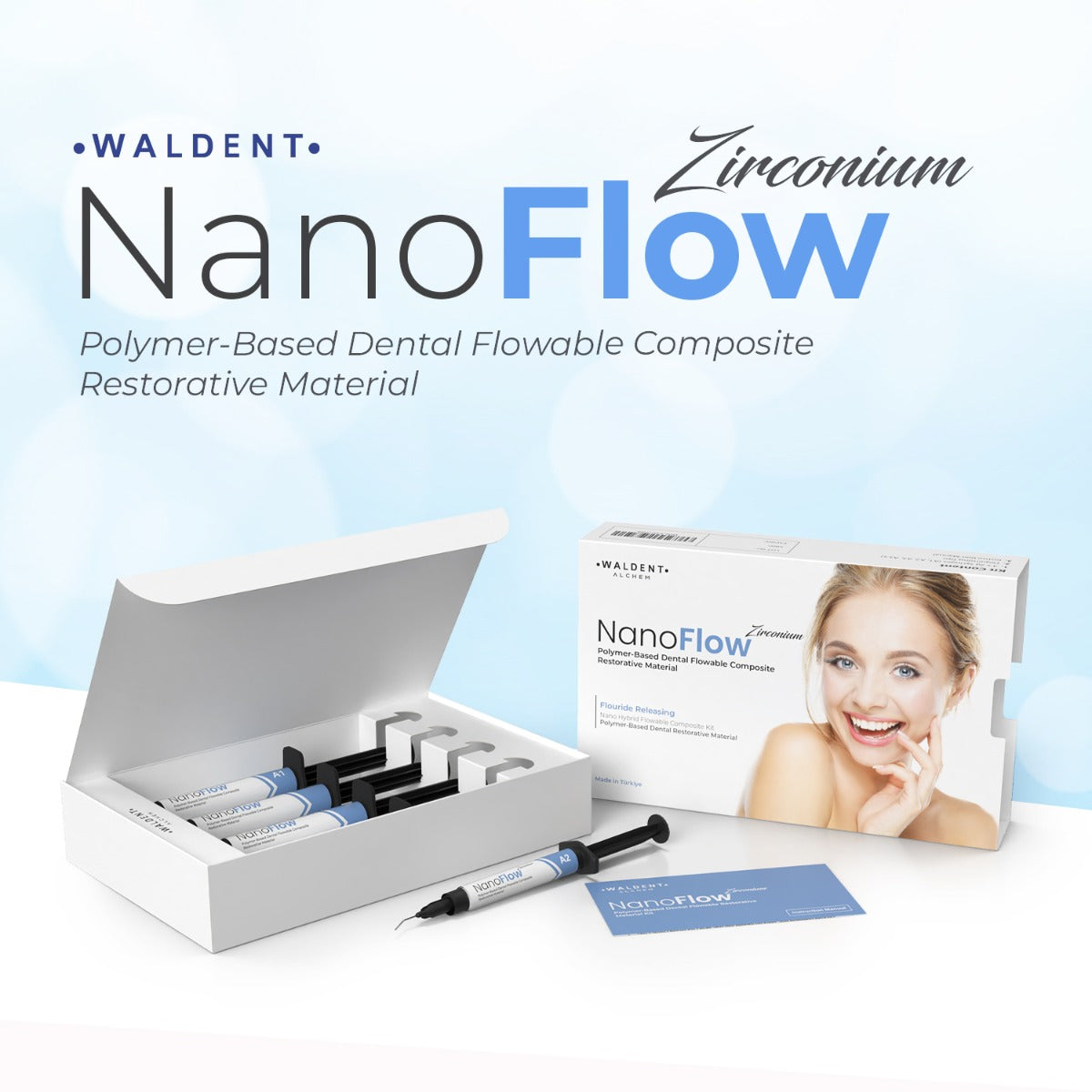 Waldent Alchem NanoFlow Zirconium Flowable Composite Kit (Pack of 4