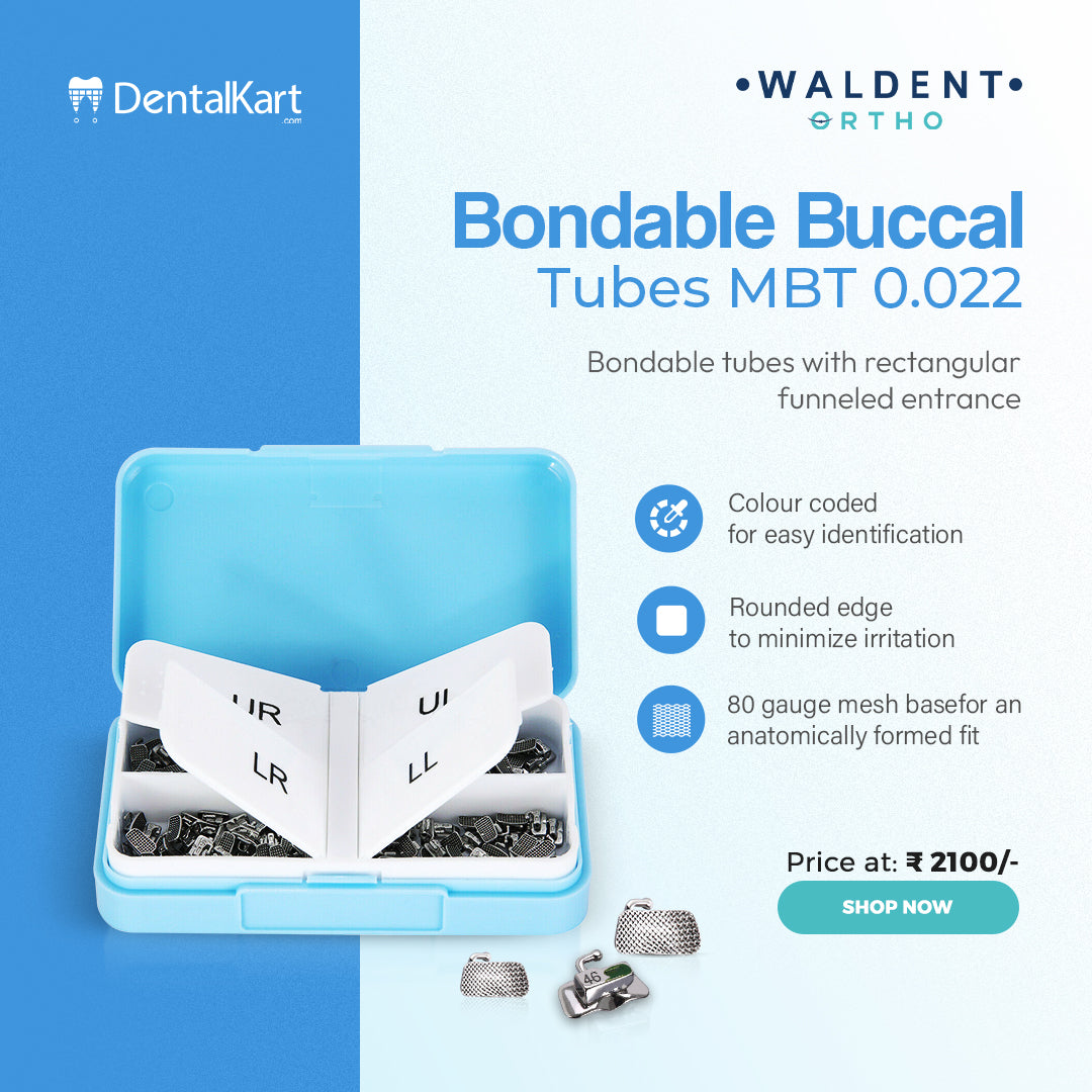 Boonsable Waldent Ortho Bondable Buccal Tubes MBT 0.022 (Pack of 20 Sets ...
