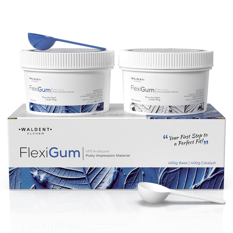 Waldent FlexiGum A-Silicone Soft Putty Impression Material Set