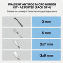 Waldent AntiFog Micro Mirror Kit - Assorted (Pack of 4) - Image 10