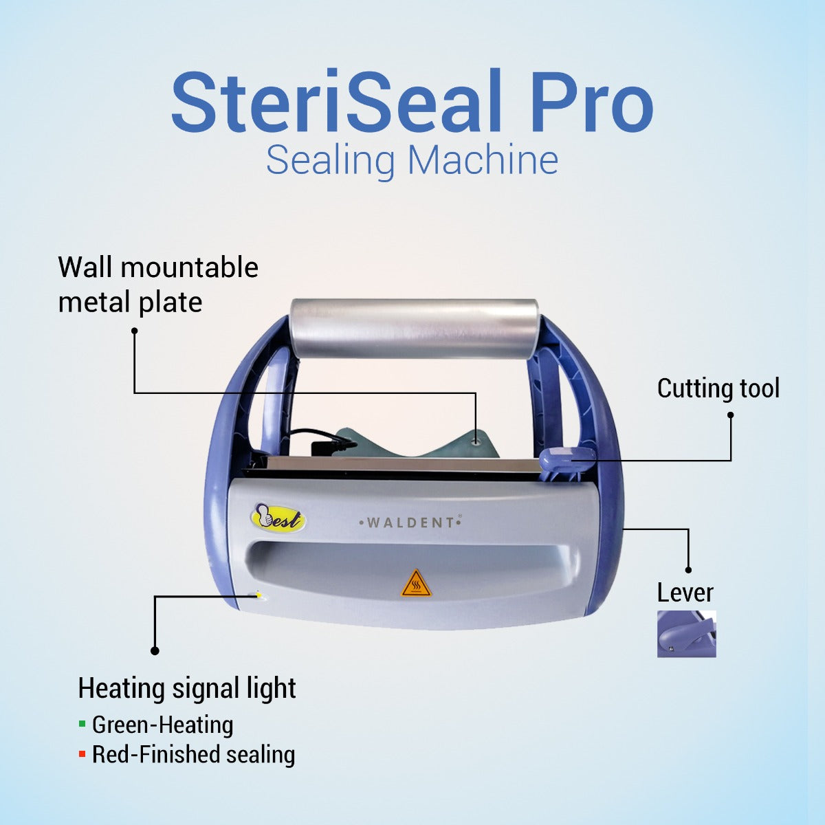 Waldent SteriSeal Pro Sealing Machine – Waldent.com