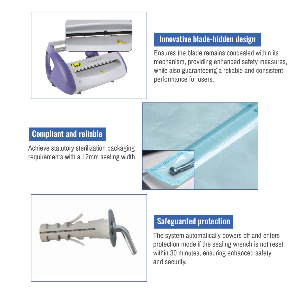 Waldent SteriSeal Pro Sealing Machine – Waldent.com