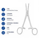 Waldent Hartmann Hemostats Baby Mosquito Curved - 10cm (4/120) - Image 3