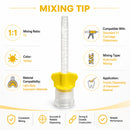 Waldent Mixing Tips For Light Body | 1:1 | Yellow (Pack of 50) - Image 4