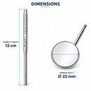 Waldent Mouth Mirror Essentials Combo – 12 Plain Tops (No.5) + 12 Handles (13/103) - Image 10