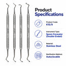 Waldent Spoon Excavators - Set of 4 (K15/9) - Image 3