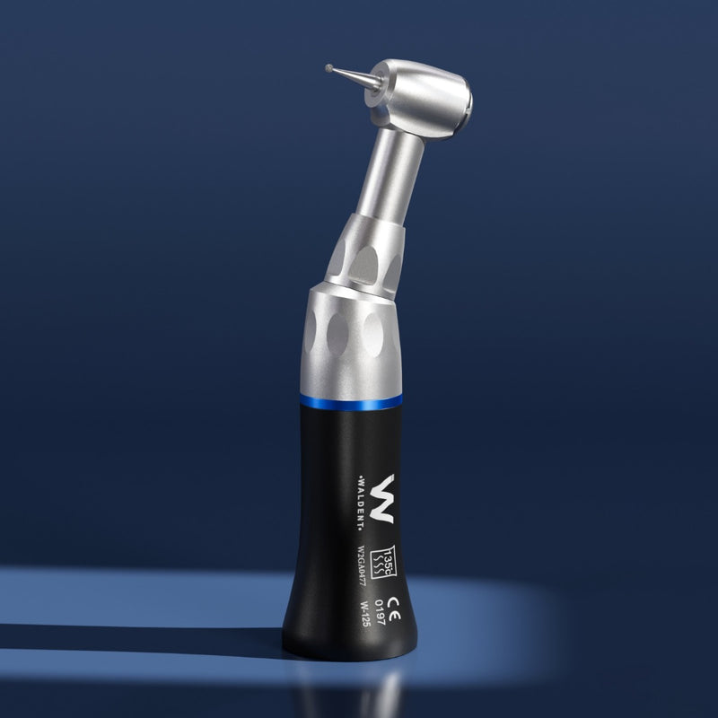 Waldent Push Button Contra-angle Handpiece - Black (W-125)