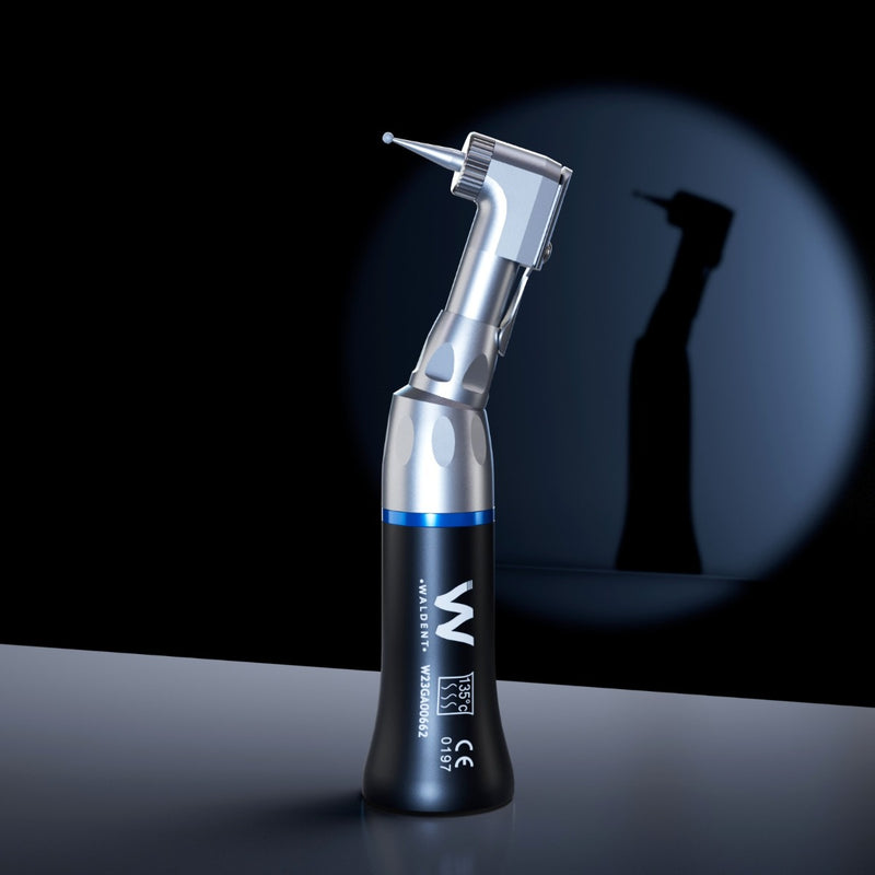 Waldent Push Button Contra-angle Handpiece - Black (W-125)