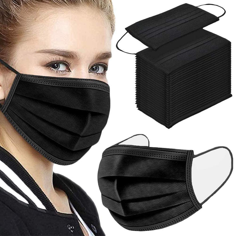 Waldent Face Mask 4 Ply  Black