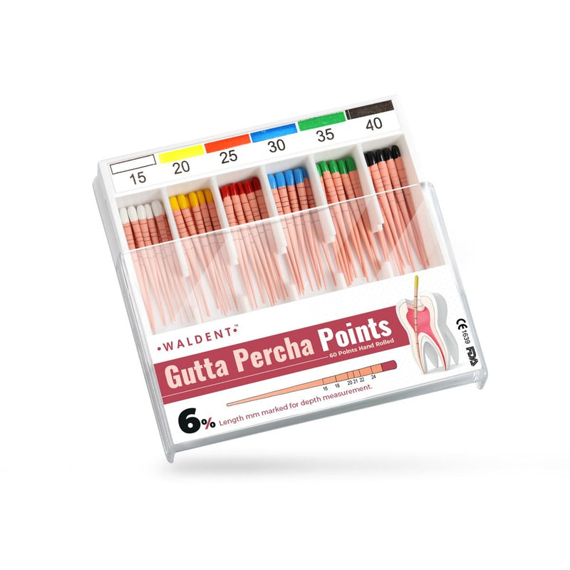 Waldent Gutta Percha Points 6% (Length Marked)