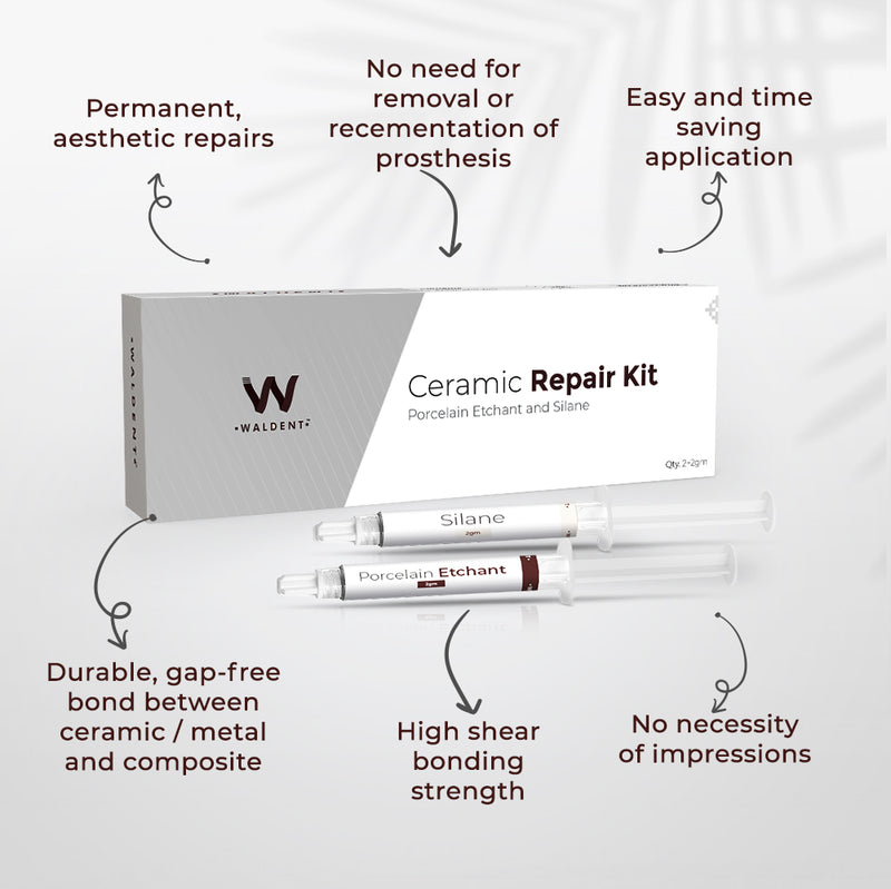 DENTAL ACE PORCELAIN REPAIR KIT PFM / METAL & BONDING OF CERAMIC VENEERS .