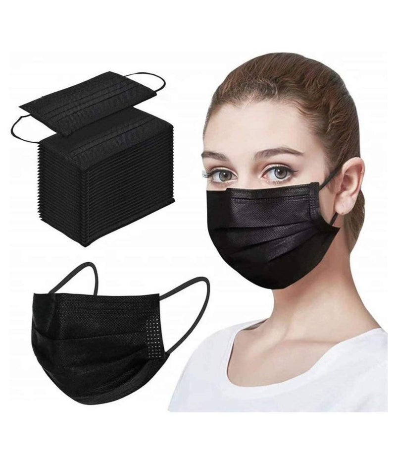 Waldent Face Mask 4 Ply  Black
