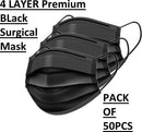 Waldent Face Mask 4 Ply  Black