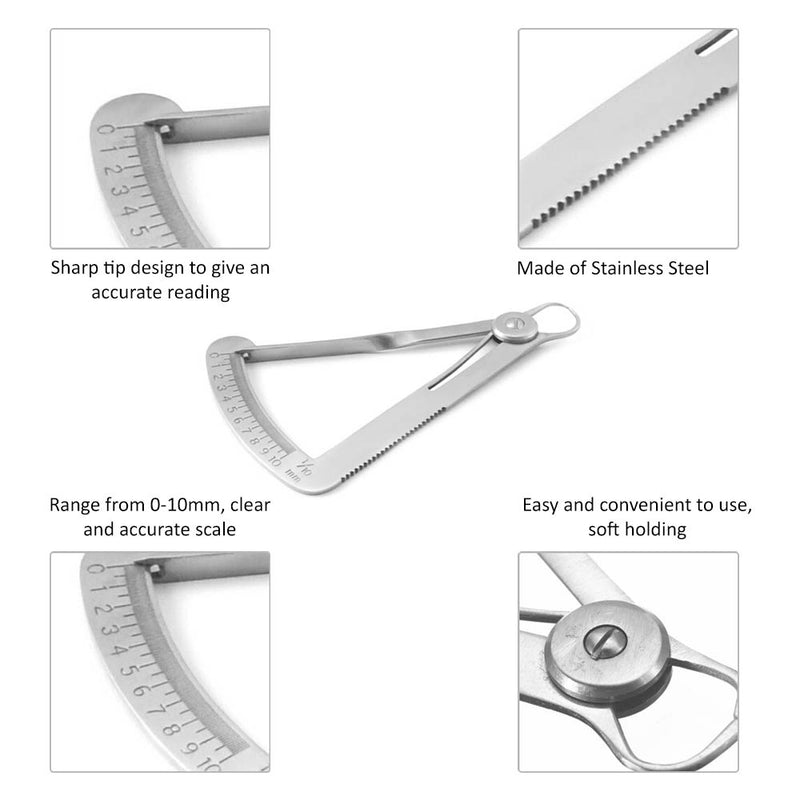 IWANSON Gauge Spring Measuring Caliper 10mm Guage Jewellers Dental Crown Tool IWANSON Gauge Spring Measuring Caliper 10mm Guage Jewellers Dental Crown Tool