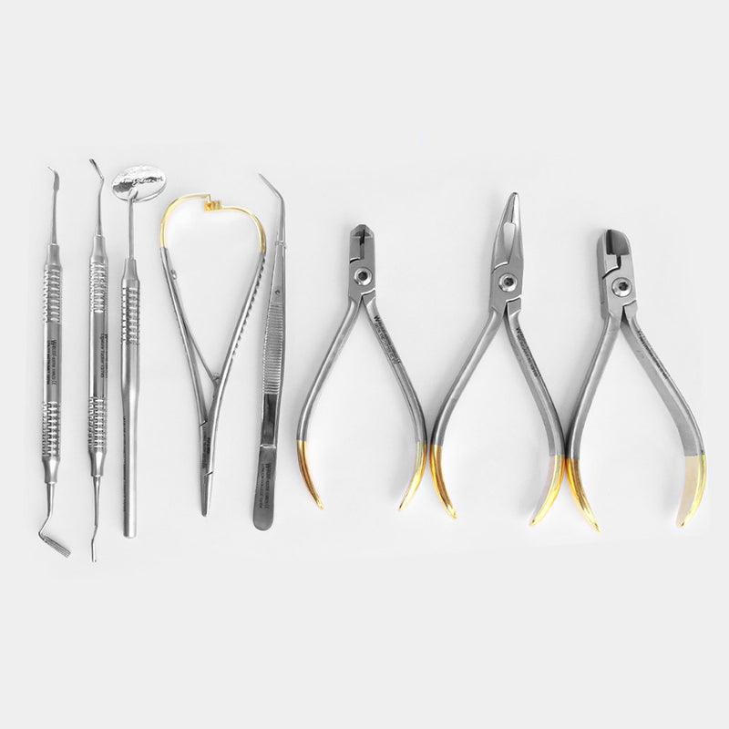 Waldent Orthodontic Kit Classic Set of 8 with Cassette (K10/2)