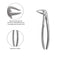 Waldent Tooth Extraction Forceps Lower Roots No.33L (1/125)