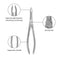 Waldent Tooth Extraction Forceps Upper Roots No.44 (1/158)