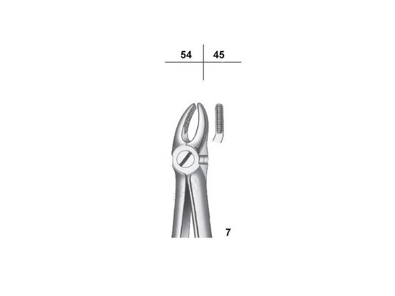 Waldent Tooth Extraction Forceps Upper Premolars, No.7 (1/102)